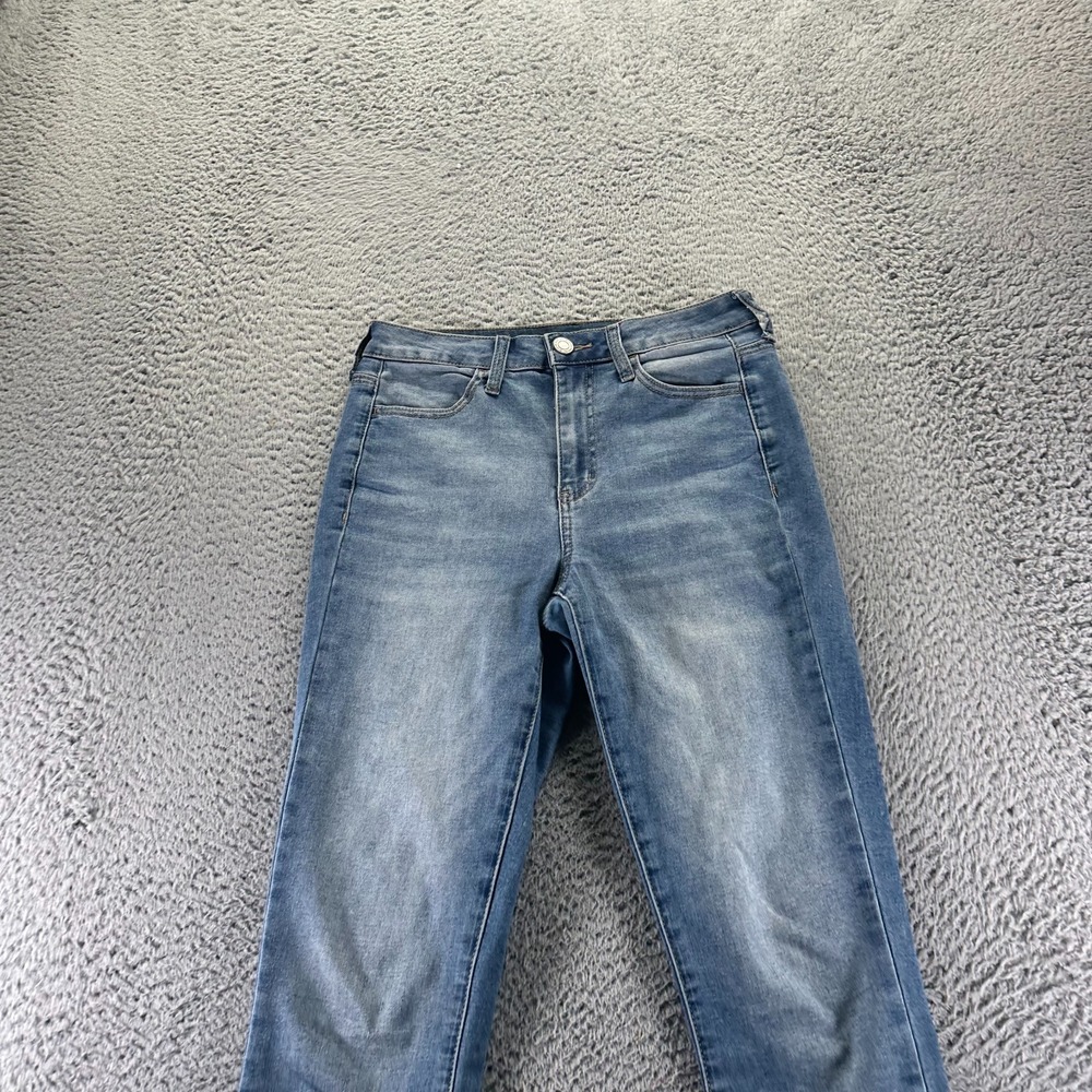 SO Goods for Life Jeans Womens 7 Blue Cotton Denim Jegging Hi-Rise Faded Stretch - Picture 2 of 11